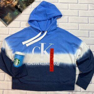 Calvin Klein‎ Crop Tie Dye Hoodie Sweater